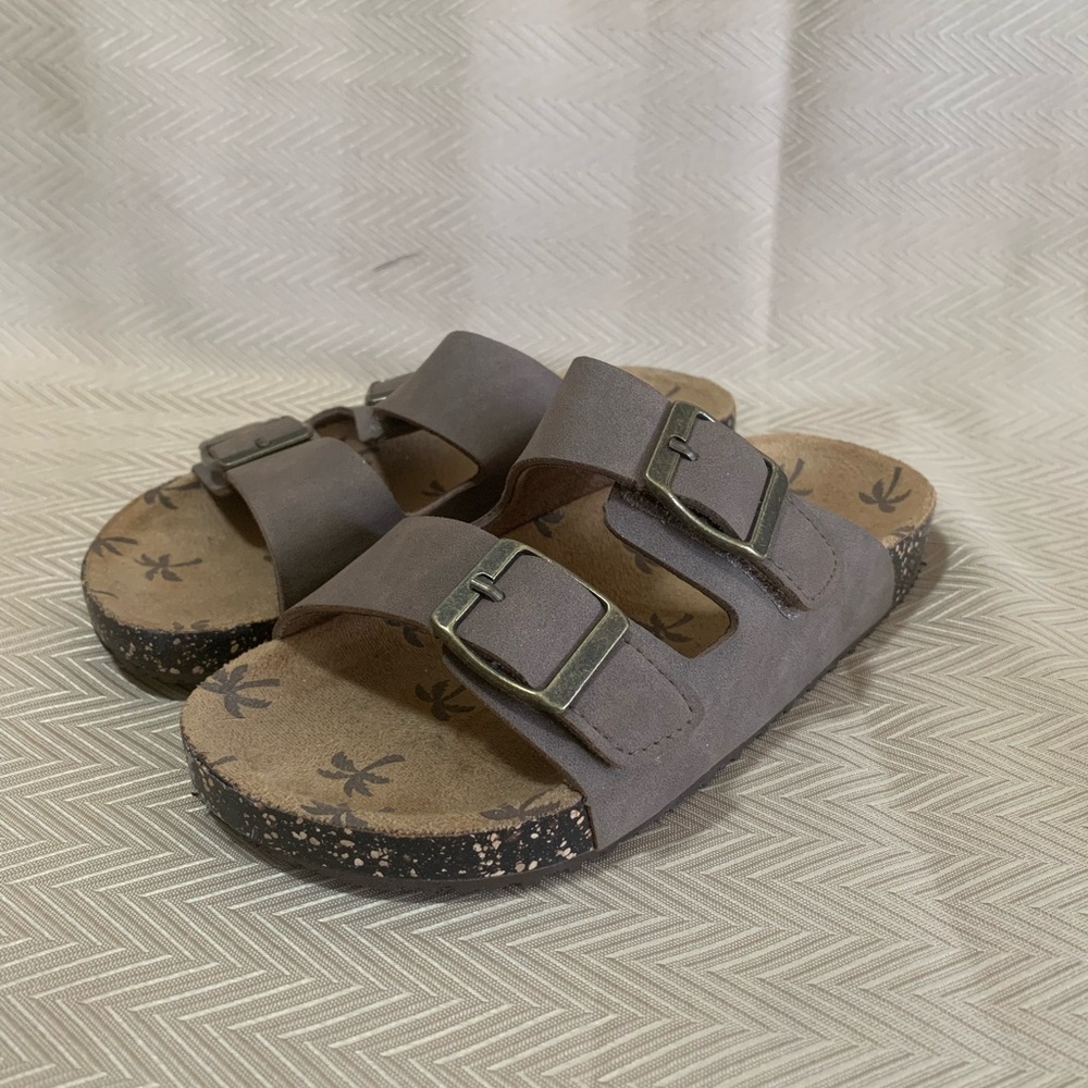 Wonder Nation Brown Open-Toe Sandals w/Adjustable Straps Boys 13